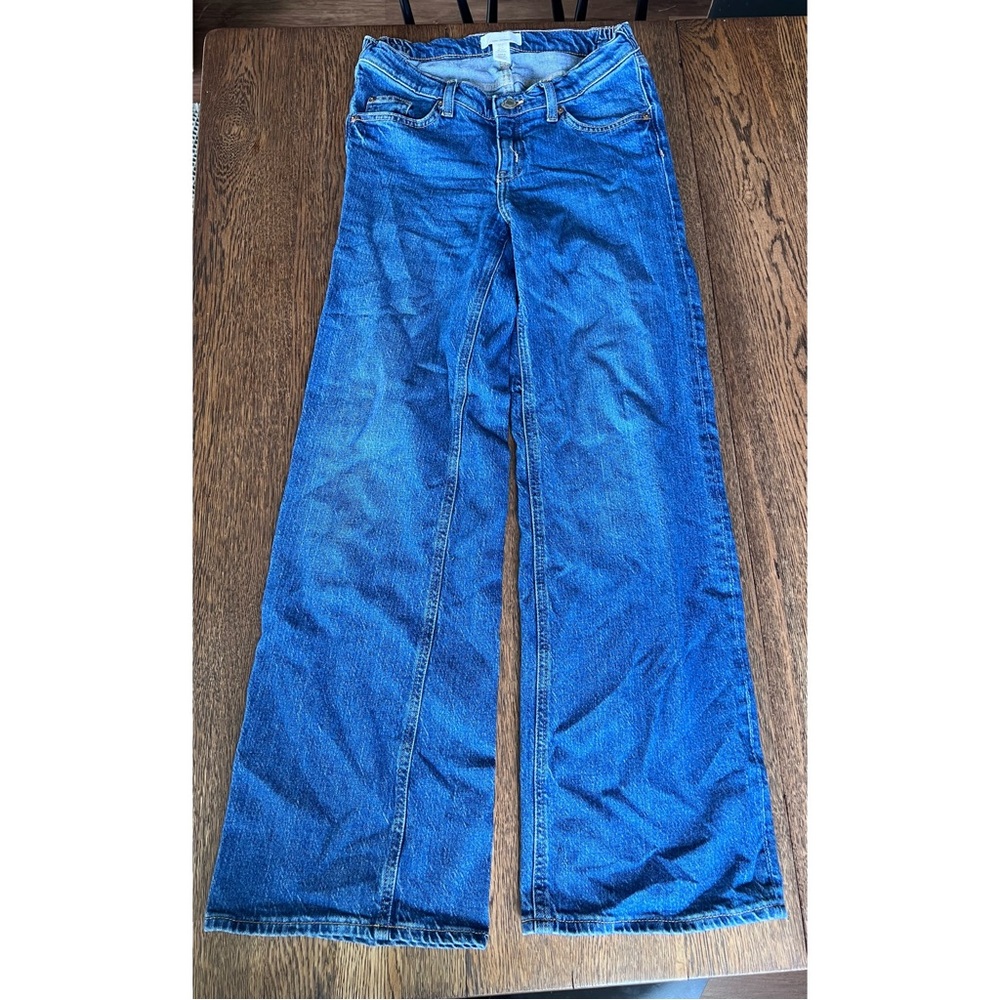 H&M mama maternity underbelly jeans wide leg XS